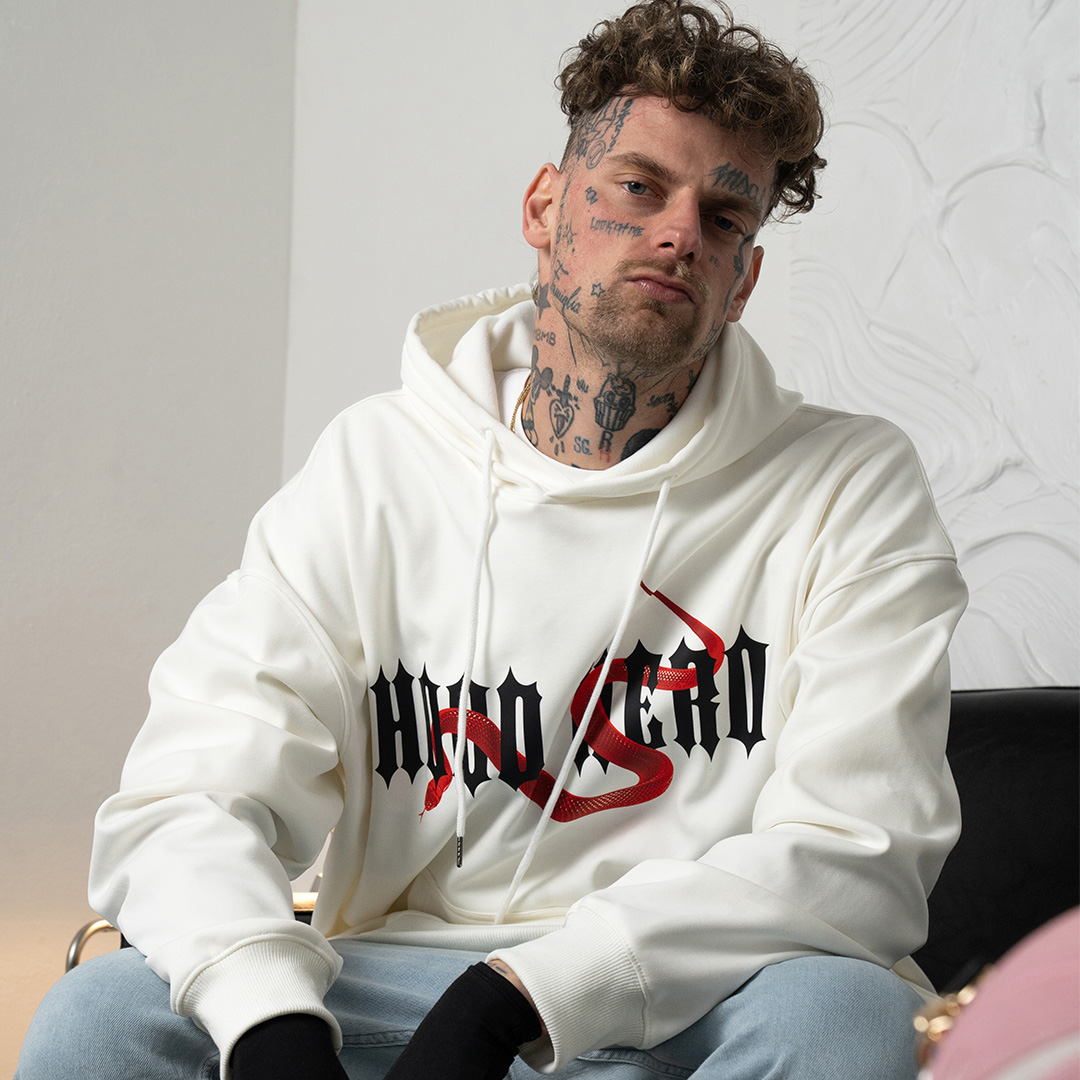 Hoodie Snake - White